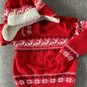 Janie & Jack Boys Sweater & matching Hat